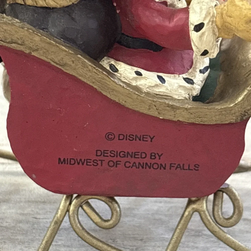 Mickey & Co Midwest of Cannon Falls Disney Santa Mickey Sleigh,‎ Goofy & Pluto - Picture 6 of 16
